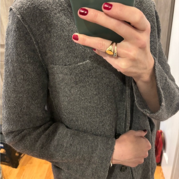 J. Crew Boiled Wool Jacket Sz. 2 or 4 (oversized) - Picture 5 of 8